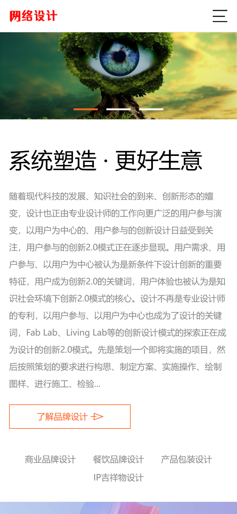 网络设计品牌策划企业官网